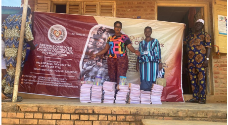 Distribution Of Books & Materials - Obadore Community Primary School Lagos